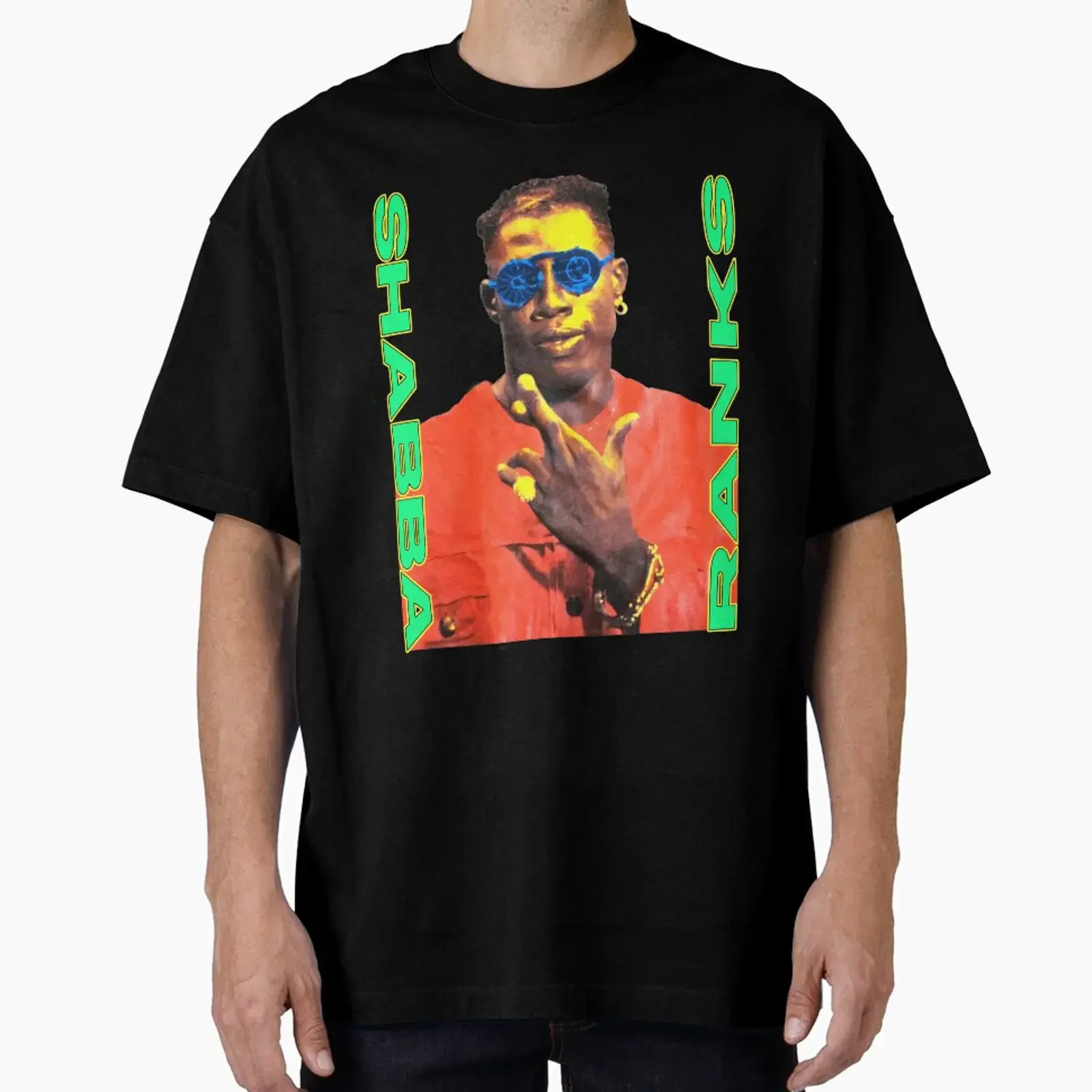 Shabba Ranks Classic Vintage designed and sold by VDesigns vintage Washed Stretched Casual Stylish graphic