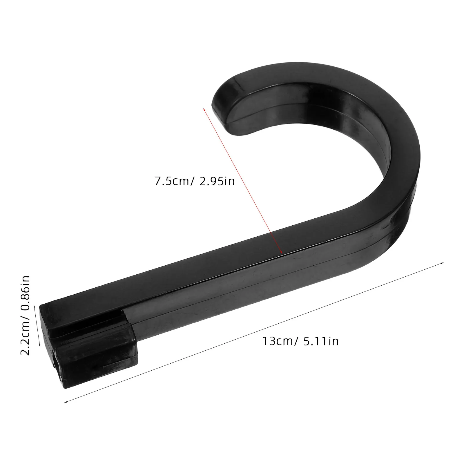 4Pcs Shed Rack Hooks Black Plastic Heavy Duty Wall Mounted Utility Organizer for Garage Storage Tool Hangers Garden Tool Rack - view 2