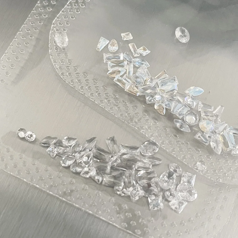 5A 미니 지르콘 크리스탈 다이아몬드 반짝이는 투명한 포인티드 컷릿 라인스톤 혼합 모양 매력적인 작은 DIY 네일 장식용 보석 404