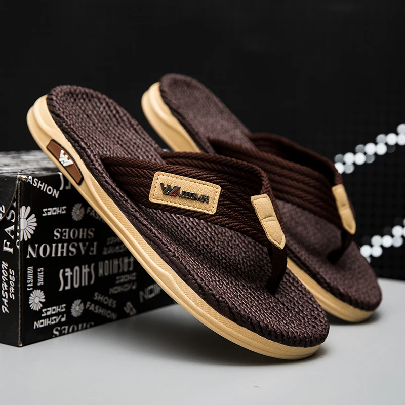 Men’s EVA Moccasin Sandals for Summer, Outdoor Wear, Slip-Resistant, Durable, Odor-Resistant, Breathable, Beach Flats for Men