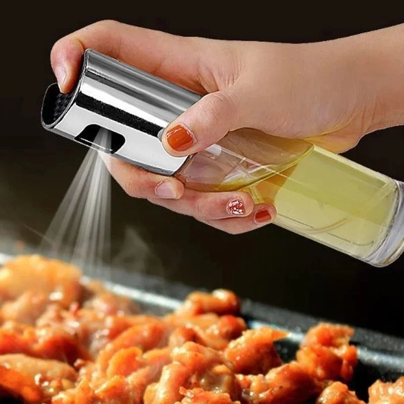 Fuel injection bottle Glass material Olive oil spray bottle Pump oil kettle Leak proof barbecue spray Oiler Barbecue tools