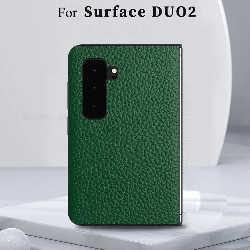 

Capa For Microsoft Surface Duo 2 5G Genuine Leather Phone Case Capa For Microsoft Surface Duo2 Funda Shockproof Flip Phone Cover