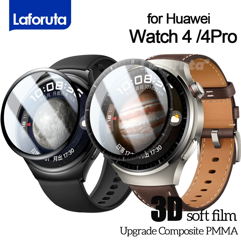 Screen Protector for Huawei Watch 4 Pro No Glass 3D Curved Protective Cover Soft For HUAWEI Watch4 Accessories Protection film for vivo iqoo 12 5g 2pcs imak curved full screen hydrogel film protector