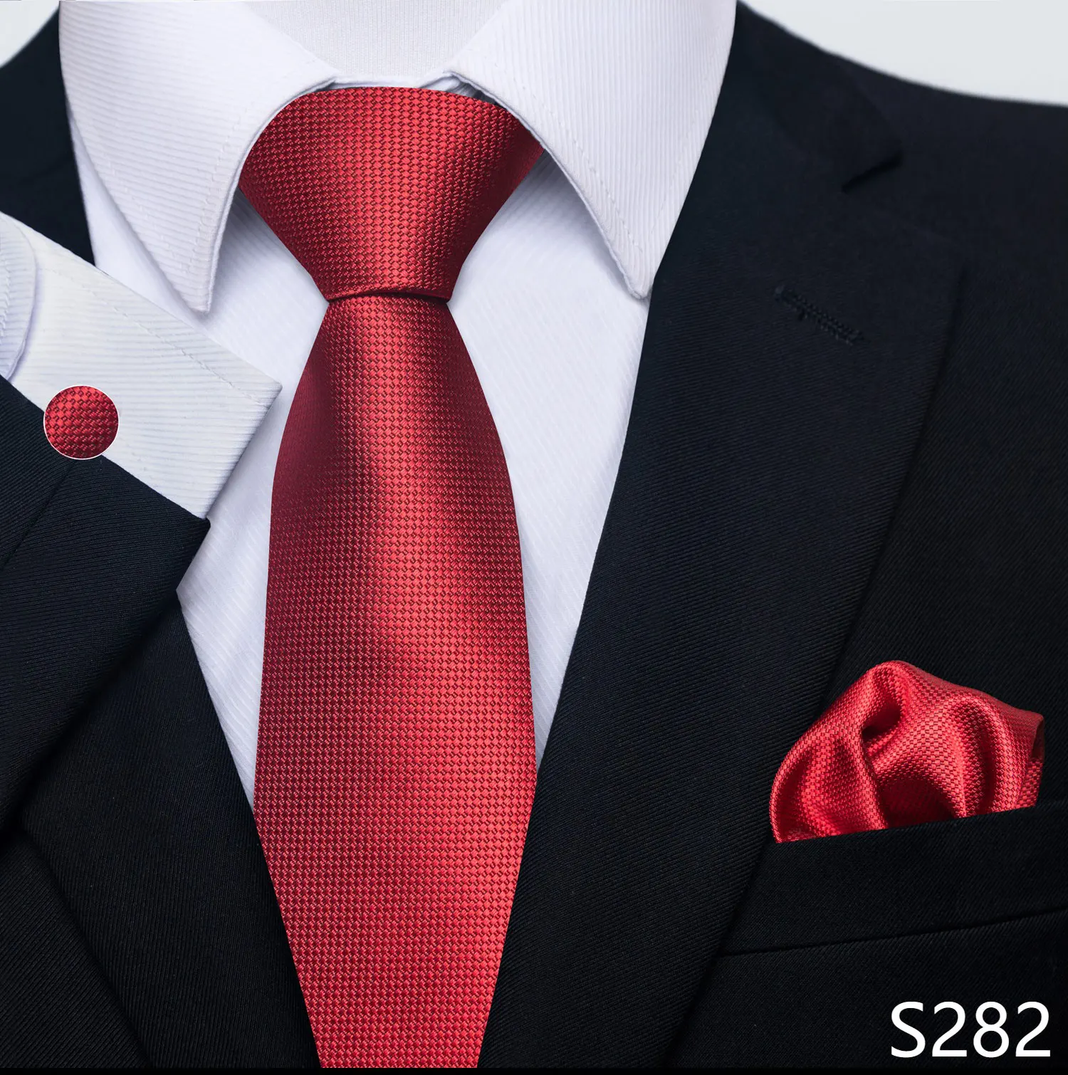 Neue Stil Mode Marke Krawatte Für Männer Grün Floral Krawatte Einstecktücher Manschettenknöpfe Set Krawatte Anzug Zubehör Fit Formale Party – Detail 35