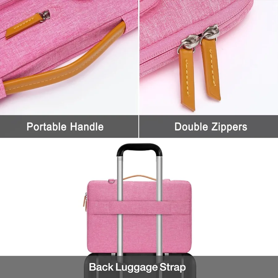 Borsa a tracolla protettiva per laptop MOSISO 360 per computer da 1515,6 pollici con design aperto lateralmente adatto a MacBook Pro HP Dell Leno da 16 pollici