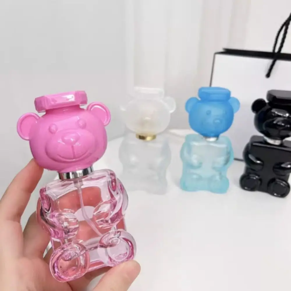 Little Bear Cub Shape Perfume Spray Bottles Empty 30ml Makeup Dispenser Cute Animal Press Bottle Women Travel Essentials