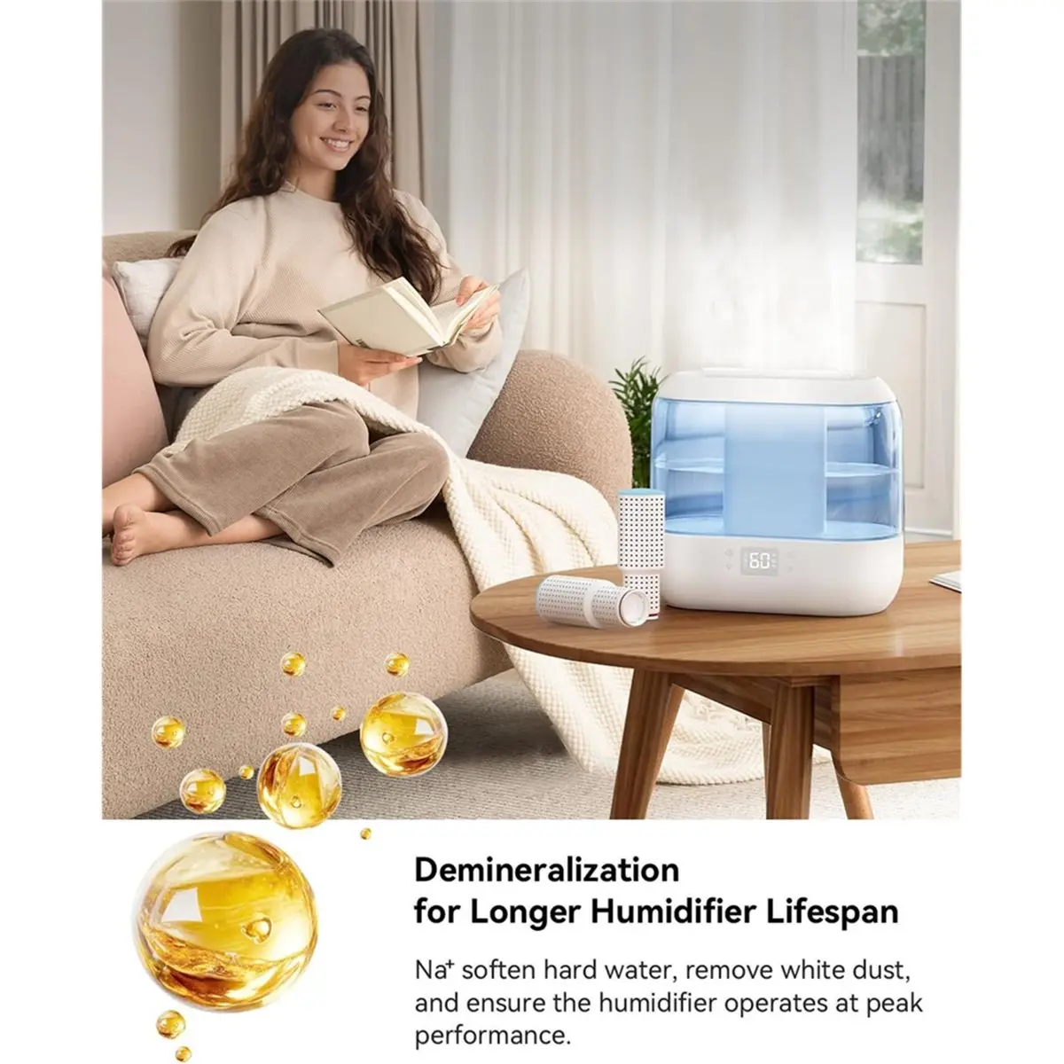 

5PCS Demineralization for Humidifiers,for Humidifiers HM311/311S/524/524S, Prevent Mineral Build-Up