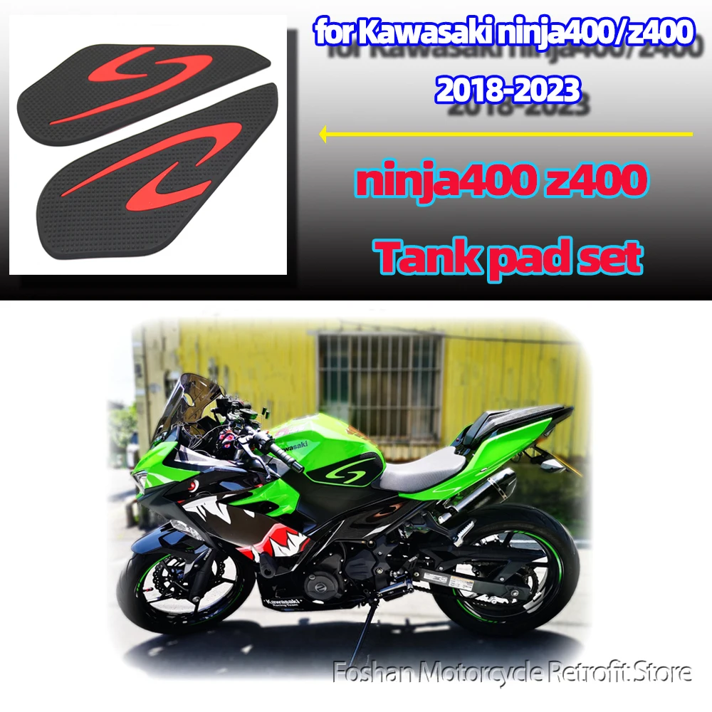 

For Kawasaki ninja 400 z 400 Motorcycle Modifications Accessories 2018 2019 2020 2021 2022 2023 Ninja400 Z400 Tank pad set