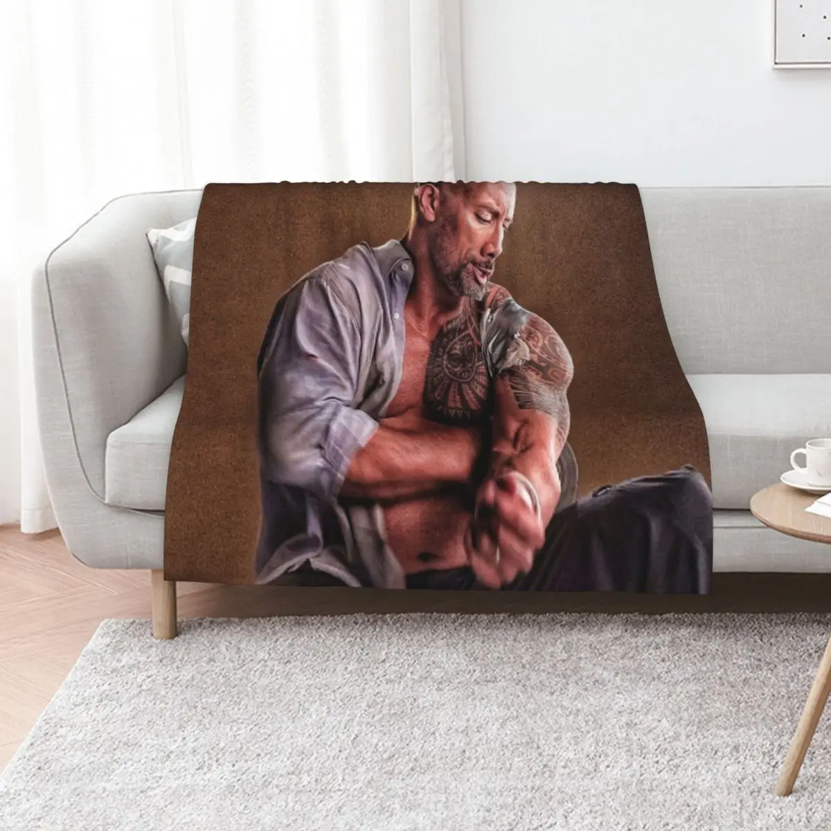 

dwayne johnson Throw Blanket Baby Decorative Beds Stuffeds for winter Blankets