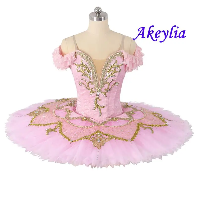 

Балетная пачка «Спящая красавица», профессиональная розовая цветочная фея, балетная международная соревнования, блинная пачка, костюм для девочек 0334