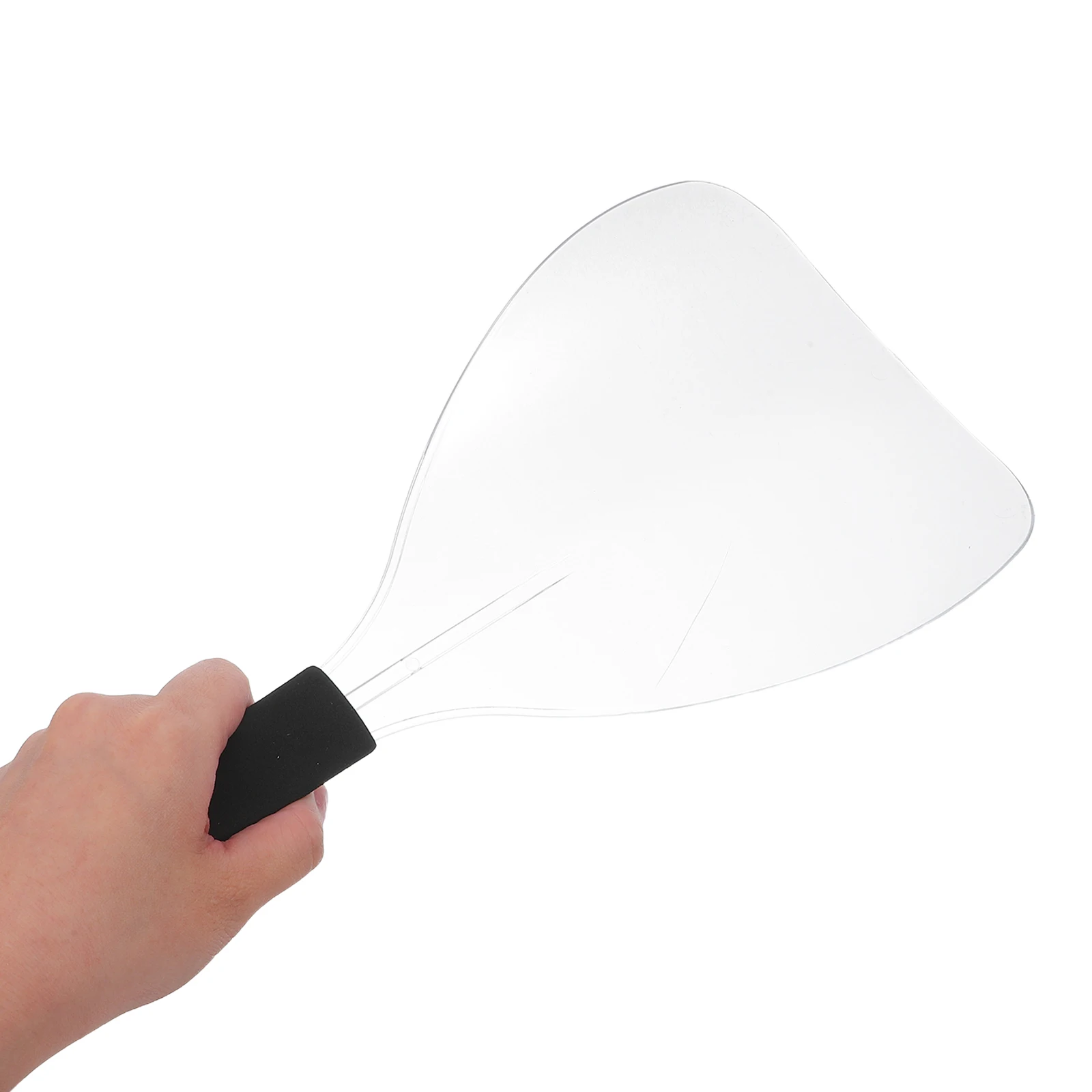 

1pc Hairdresser Face Mask Cover Salon Tool Splash Proof Lightweight Detachable Handle Protects Eyes Nose Haircut Shield Baffle
