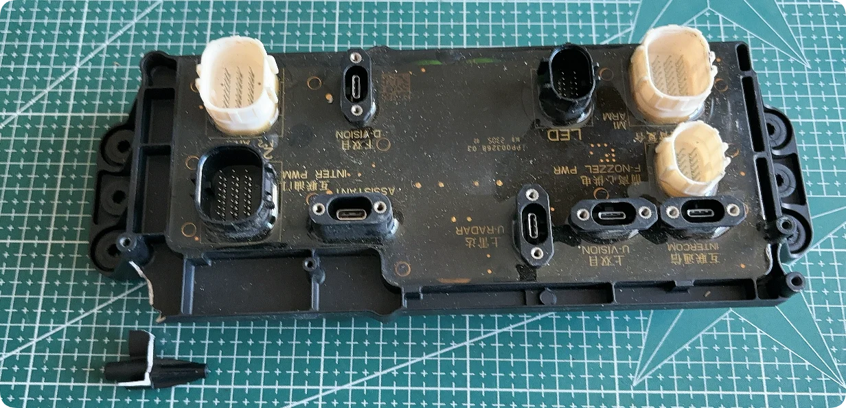 Discounted T50 PDB Power Module Used Original Distribution Circuit Splitter (Broken Screw Tab) for DJI Agras T50 Avionics Spray