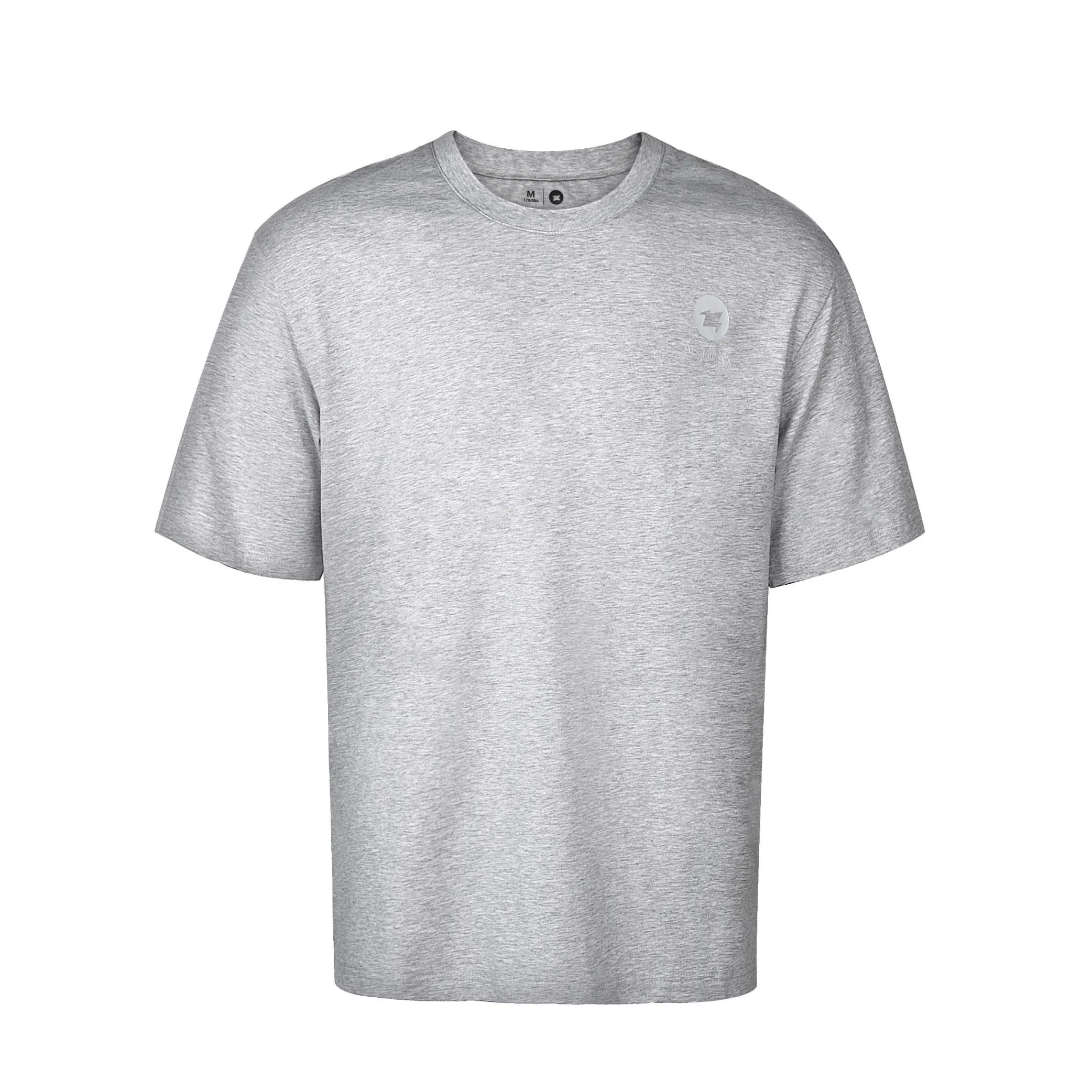 AEGISMAX Mannen Zomer Tencel Cool Feeling T-shirt Losse tops met korte mouwen Ademend Vochtafvoerend Casual Outdoor Camping Shirt