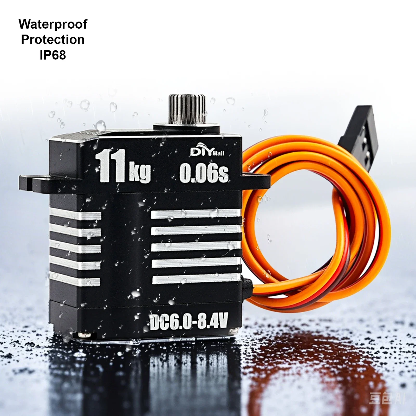 H113 11KG Micro Digital Servo – Full Metal Coreless Motor – Programmable for RC Helicopter/Airplane/Car/Robot