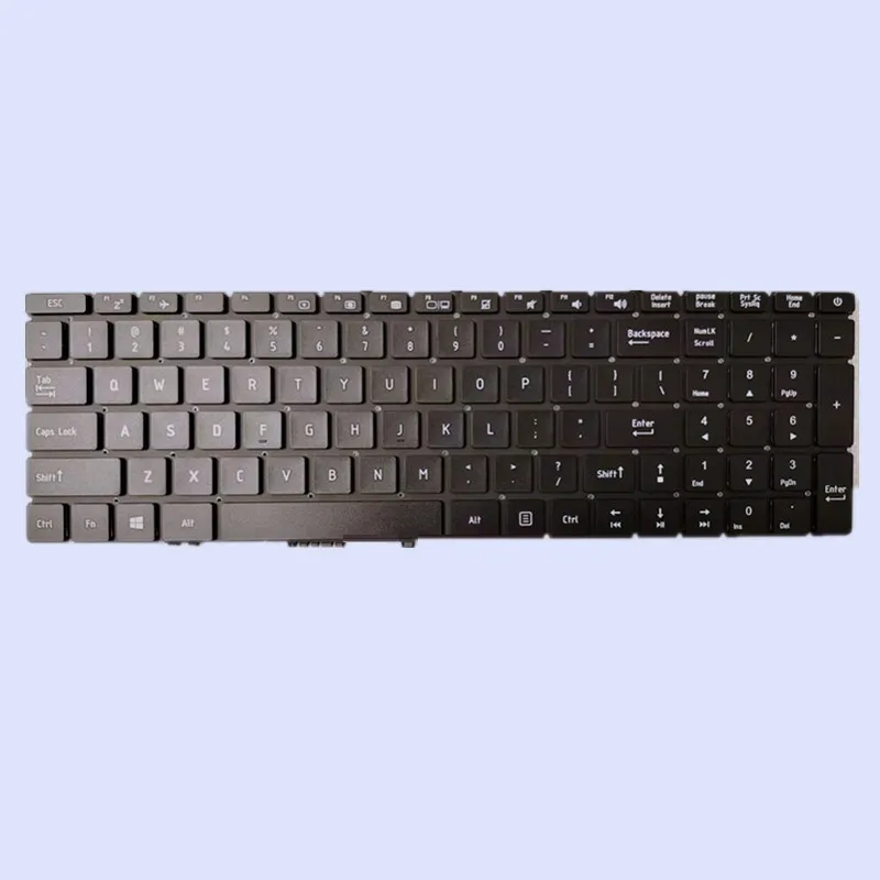 For Maibenben Xiao Mai 6C PLUS Laptop Replacement Keyboard with US Language Black Color