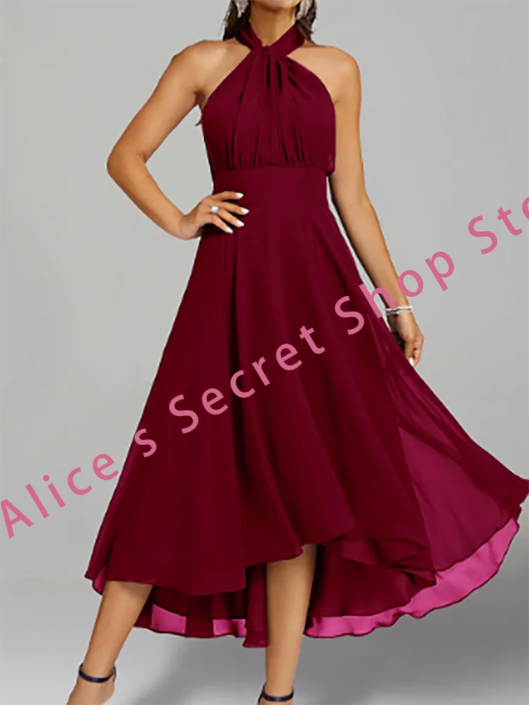 Eleganckie suknie ślubne dla matki panny młodej bez rękawów, bez pleców, suknie ślubne dla nowożeńców dostosowane