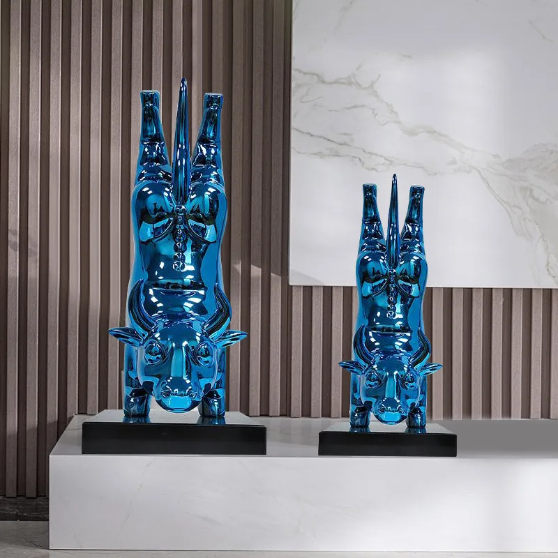 

Home Decor Abstract Dumbo Animal Sculpture Ornament Hotel Model Room Living Room TV Cabinet Entrance Art Installation Statue