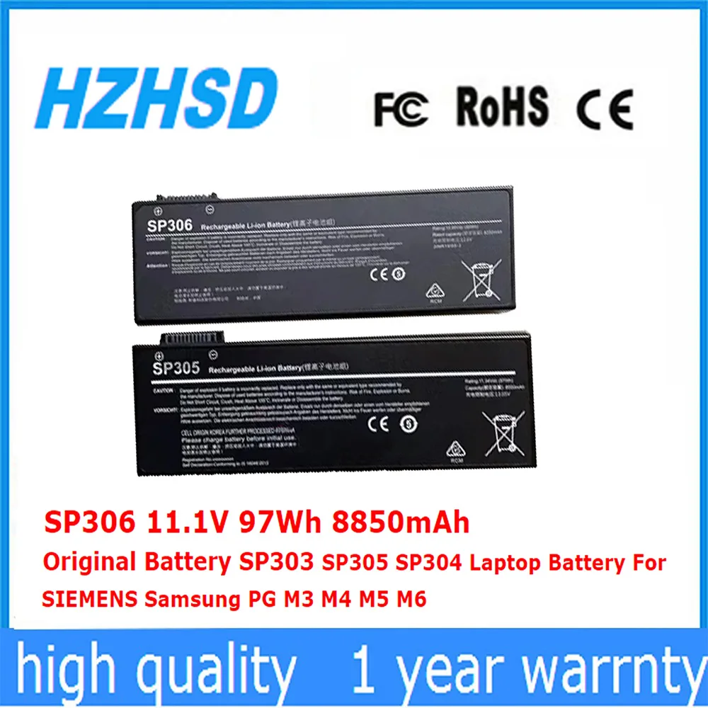 

SP306 SP306-2 11,1 В 97 Втч новый оригинальный SP303 SP305 SP304 аккумулятор для ноутбука SIEMENS Samsung PG M3 M4 M5 M6