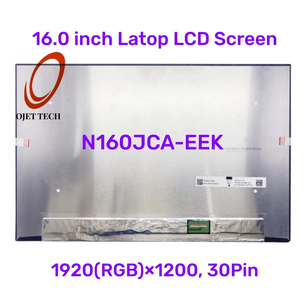 

16" Slim LED matrix N160JCA-EEL REV C1 laptop lcd screen panel Display 1920*1200P FHD IPS 60HZ 16：10 FRU：5D10V82408 for lenovo