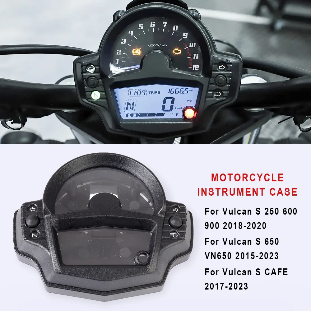 

Для мотоциклов Kawasaki Vulcan S 900 650 600 250 CAFE VN650 2015-2023: Корпус приборной панели, крышка спидометра, аксессуары