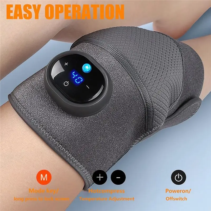 TAIGH-masseur chauffant multifonctionnel pour soulager les genoux avec cinq Modes de chauffage, trois Modes de Massage pour soulager les douleurs articulaires