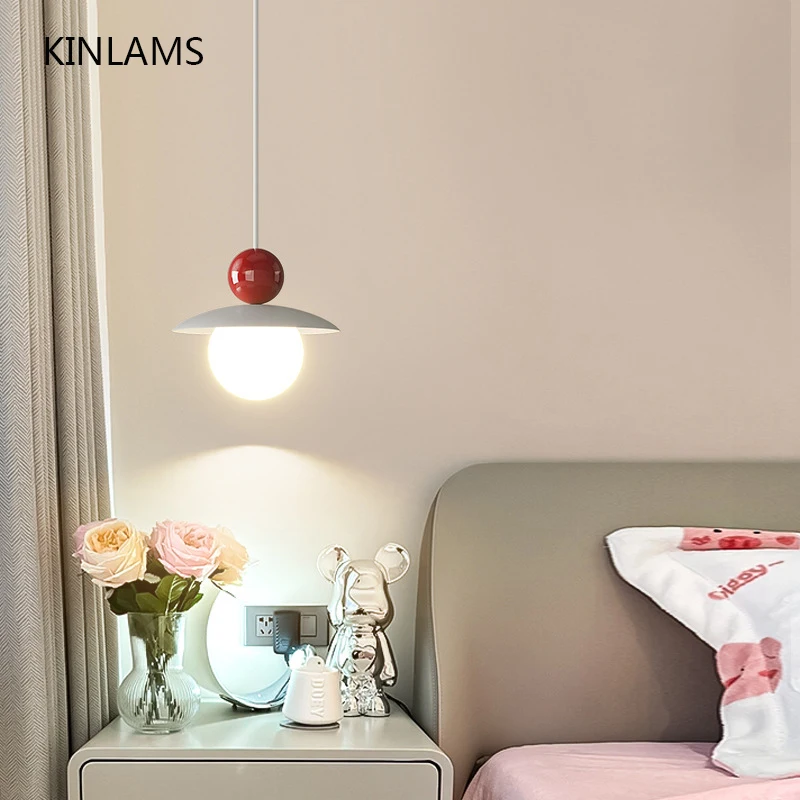 

LED Bedside Chandelier Corridor Pendant Lamp Nordic Staircase Aisle Cloakroom Ceiling Light Bedside Lamp Macaron Chandelier