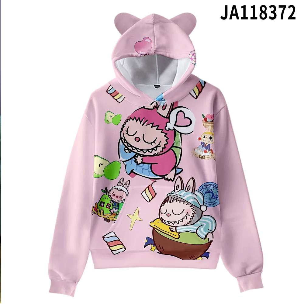 

2024 Labrador Hoodie Boys and girls cartoon 3D printing fashionable hoodie spring and autumn jacket Labrador Anime 3D hoodie