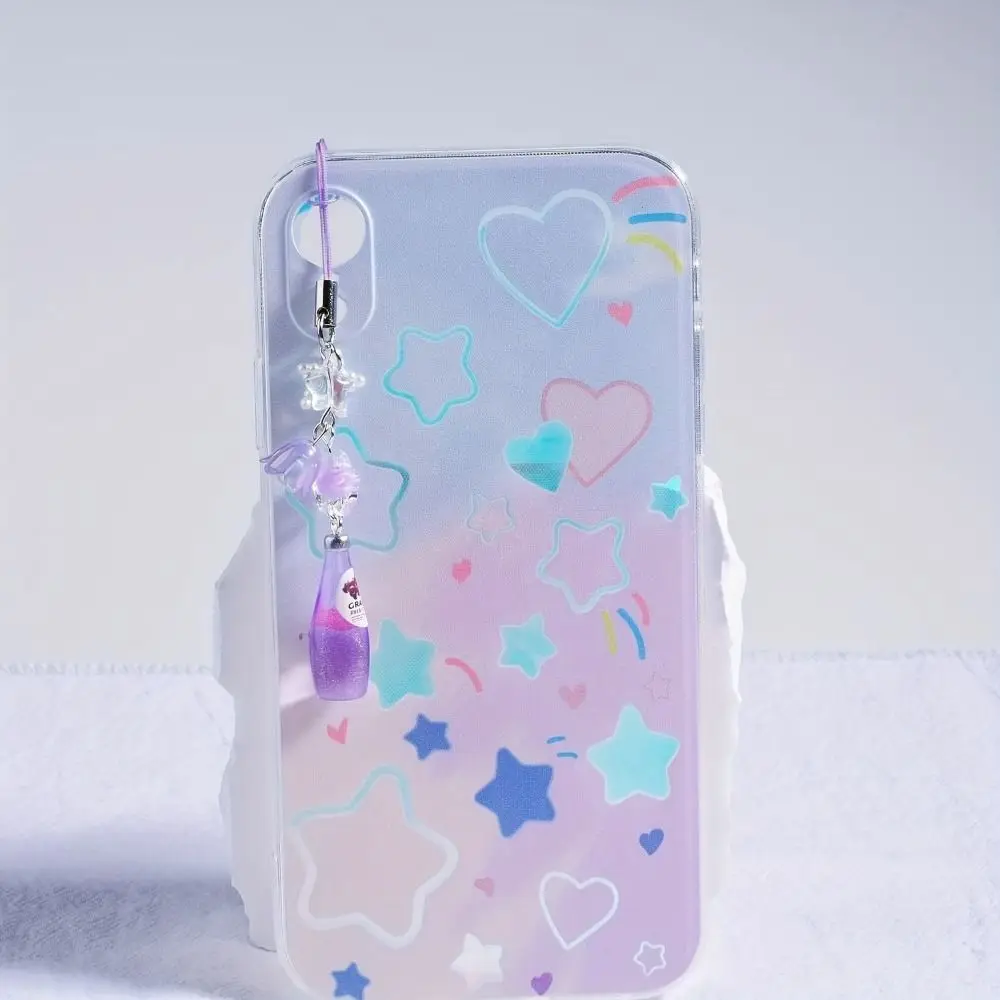 Encantos Handmade Telefone para Mulher, Pingente De Telefone, Garrafa De Bebida, Refrigerante De Frutas, Telefone Lanyard, Sweet Girl, Y2K