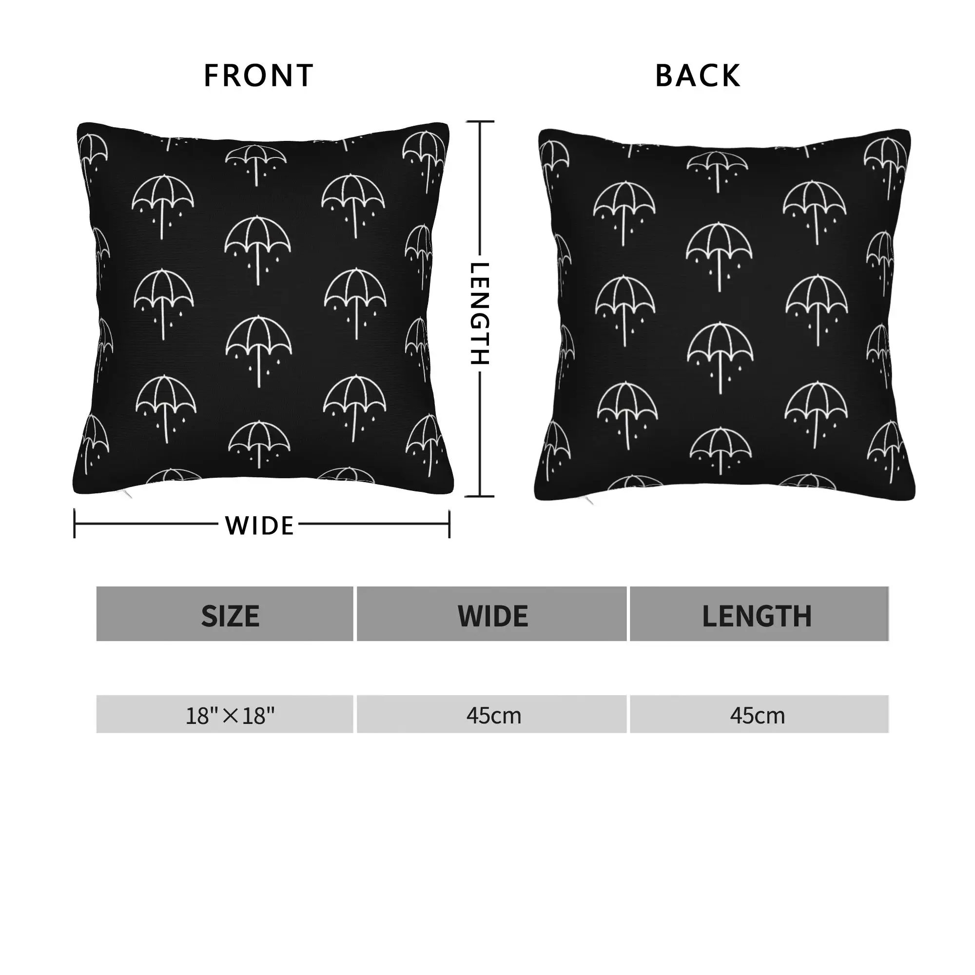 BMTH Bring Me The Horizon  Pillow Case  Retro Trendy Pillow Cover Square Pillowcases For Wedding Party Home Decor