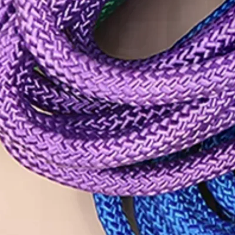Cuerda para artes de gimnasia, cuerda para saltar, ejercicio, Fitness, Color arcoíris, cuerda de entrenamiento deportivo, cuerda para gimnasia rítmica, herramienta deportiva