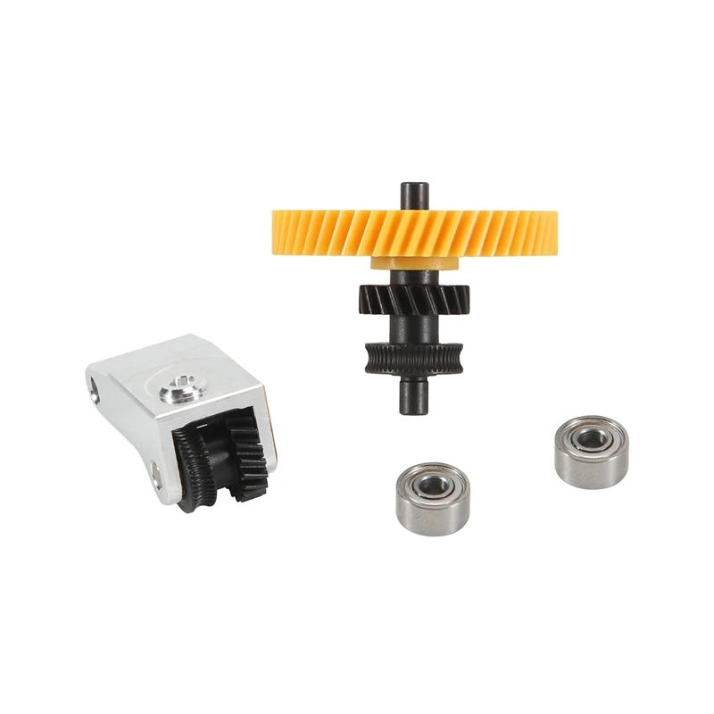 Upgrade Hardened Steel Extruder Gear Assembly For P1S P1P X1 Carbon X1C 3D Printer Oblique Tooth [No.3 Elnic]