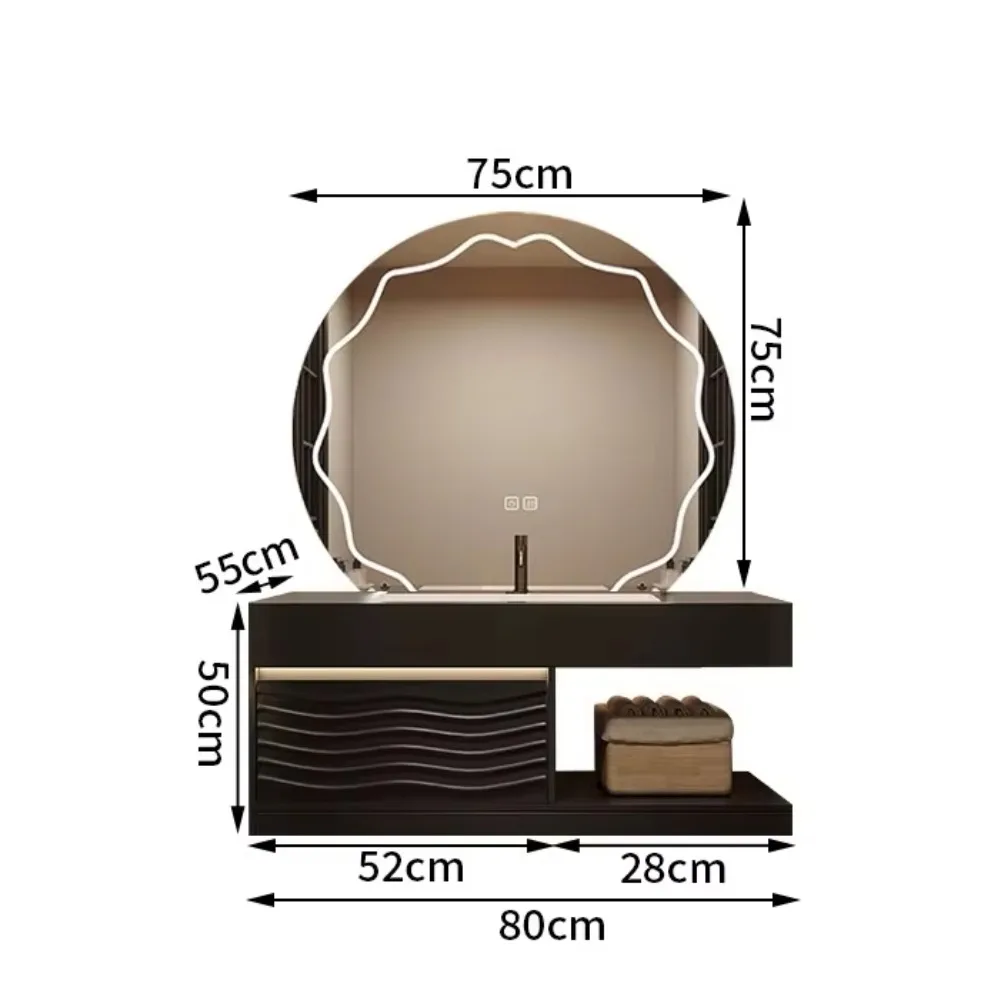 

Single and double basin master plywood bathroom vanity, bathroom cabinet with smart mirror