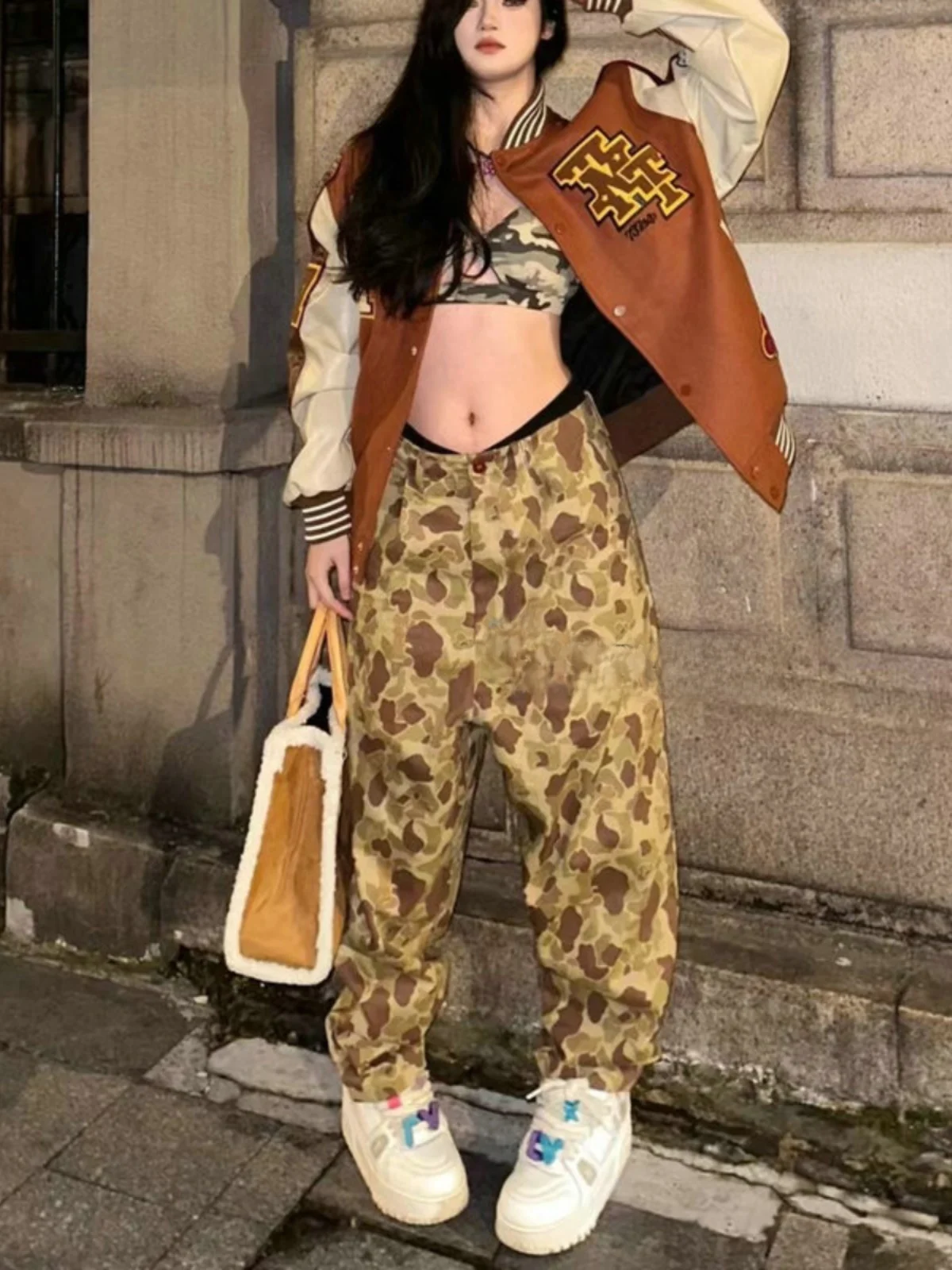 

Мужские повседневные брюки Kapital из чистого хлопка с камуфляжным принтом, в японском ретро-стиле, для отдыха и путешествий, молодежные