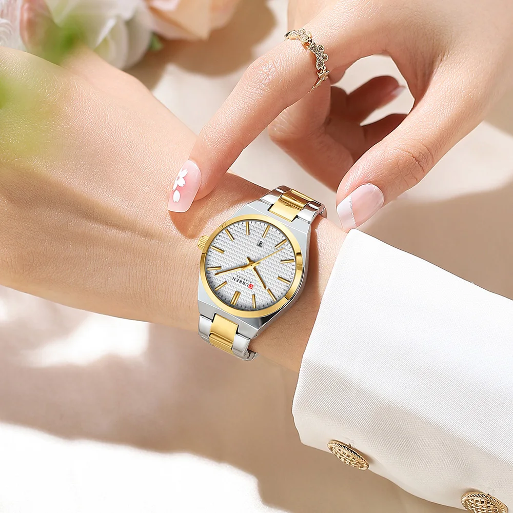 CURREN Fashion Small Dial  Calendar Women Watches Luxury Ladies Bracelet Watch Gift Relogio Feminino Quartz Watch for Women