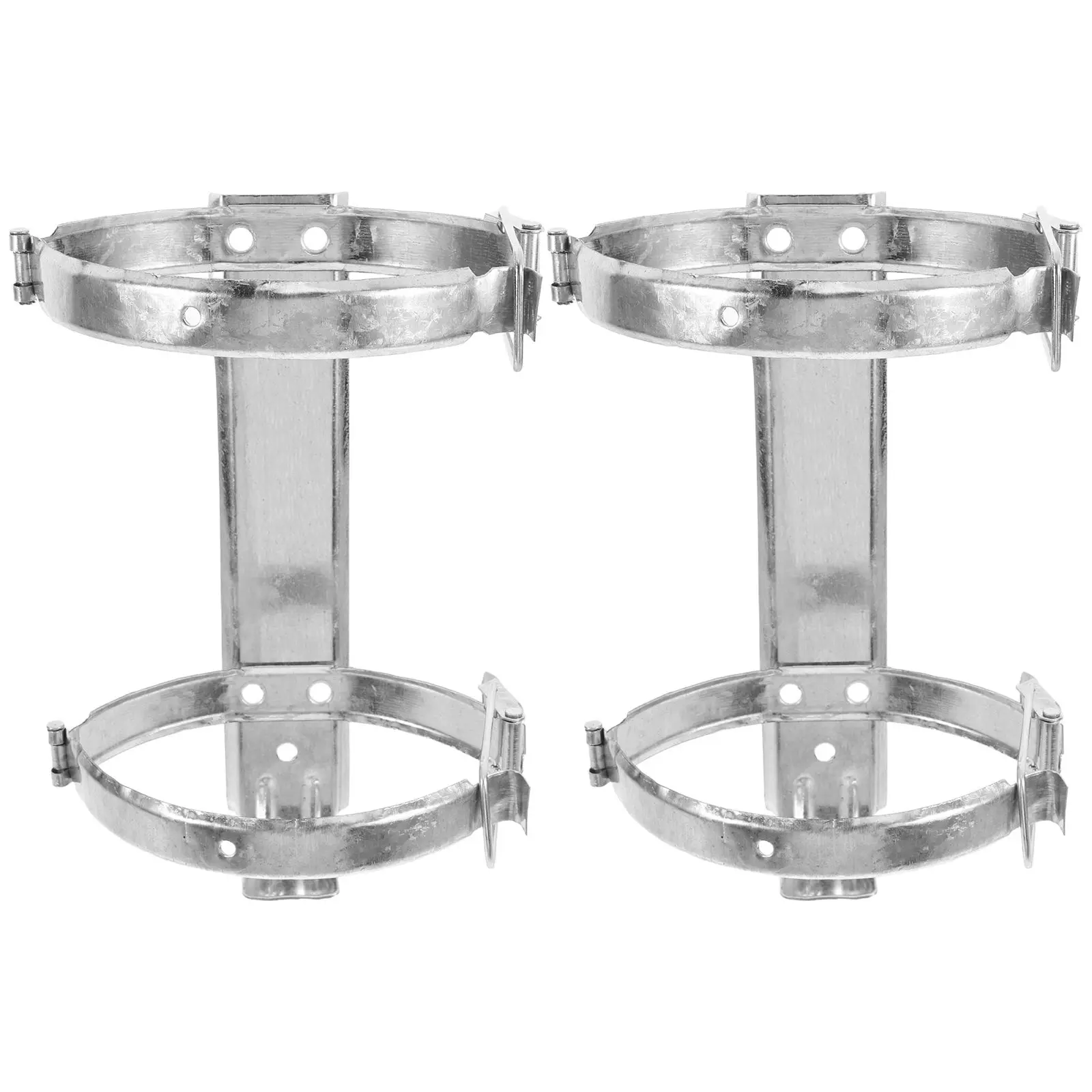 2PCS Fire Extinguisher Bracket Stainless Steel Mount Heavy Duty Vehicle Car Spacesaving Design Easy Installation Home