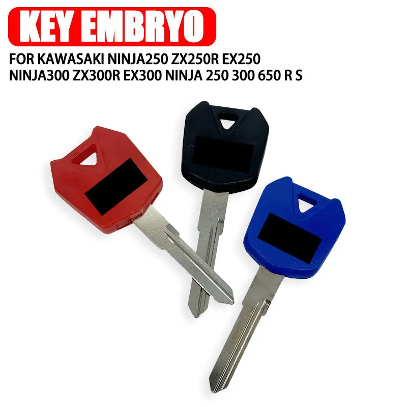 New Blank Key Motorcycle Replace Uncut Keys For Kawasaki NINJA250 ZX250R EX250 NINJA300 ZX300R EX300 NINJA 250 300 650 R S