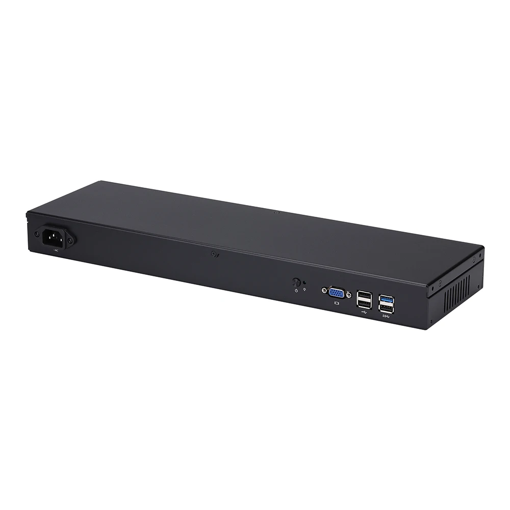 Mini PC Qotom Q190G4-1U con computer J1900 Quad Core 4 Gigabit NIC