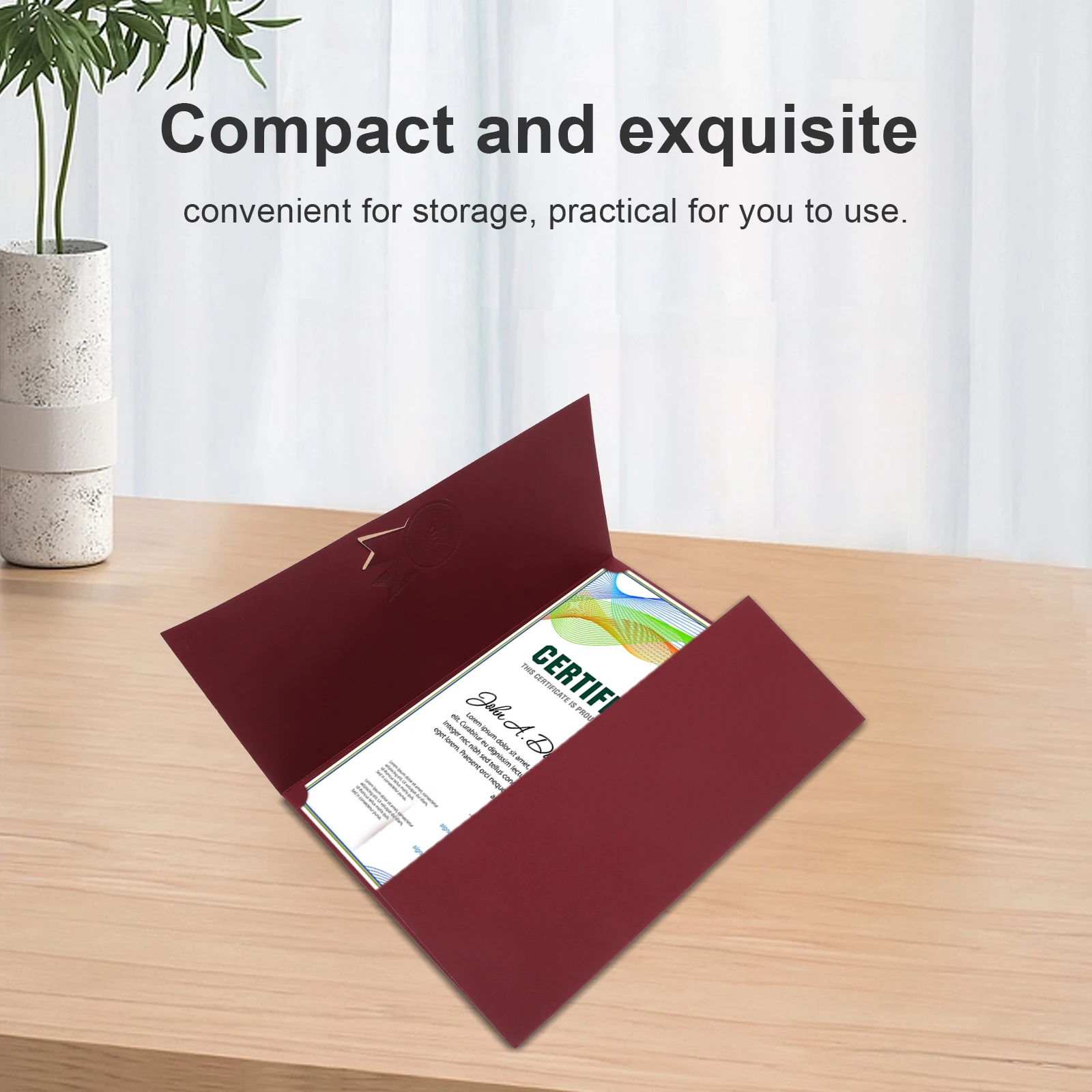3Pcs Paper Certificate Holder Folding Diploma Cover Document Protector for Award Certificates Graduation Certificate Holder