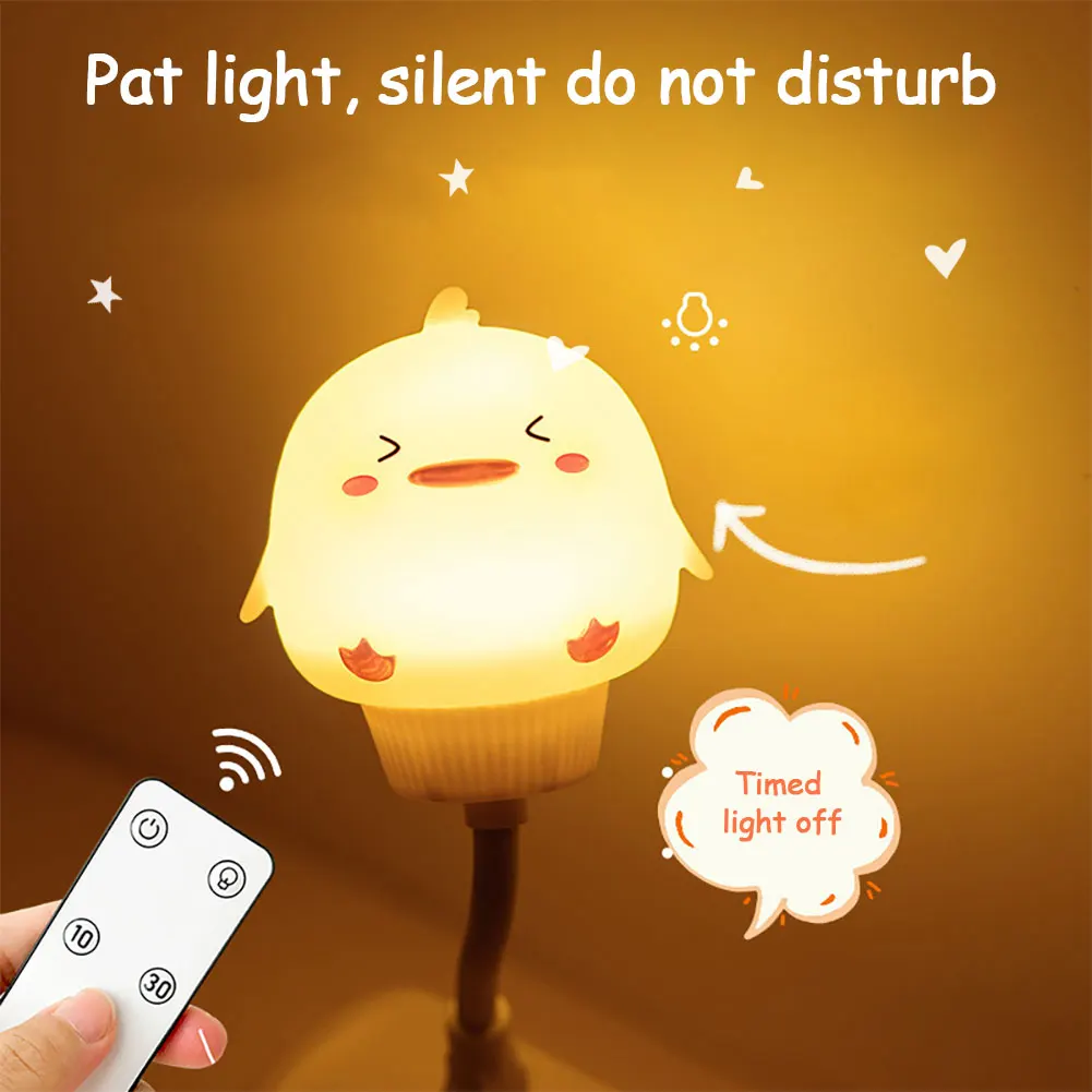 Veilleuse en Forme d'Ours pour Chambre de Bébé et d'Enfant, Luminaire Décoratif d'Intérieur avec Port USB et Télécommande, Lampe de Chevet en Forme de Dessin Animé Mignon, Idéal comme Cadeau de Noël