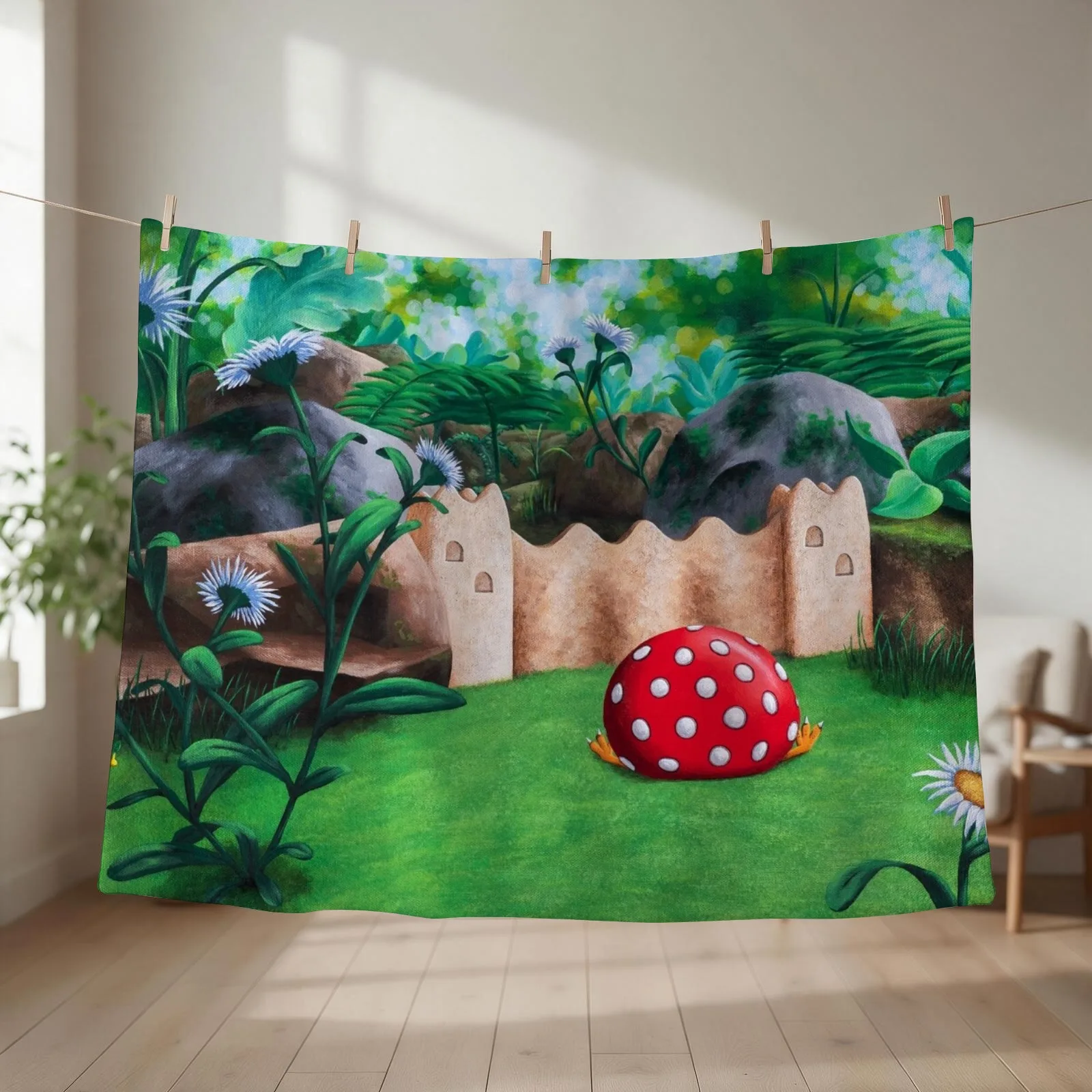 Garden of Hope Throw Blanket couch cozy soft plush fuzzy picnic outdoor blanket