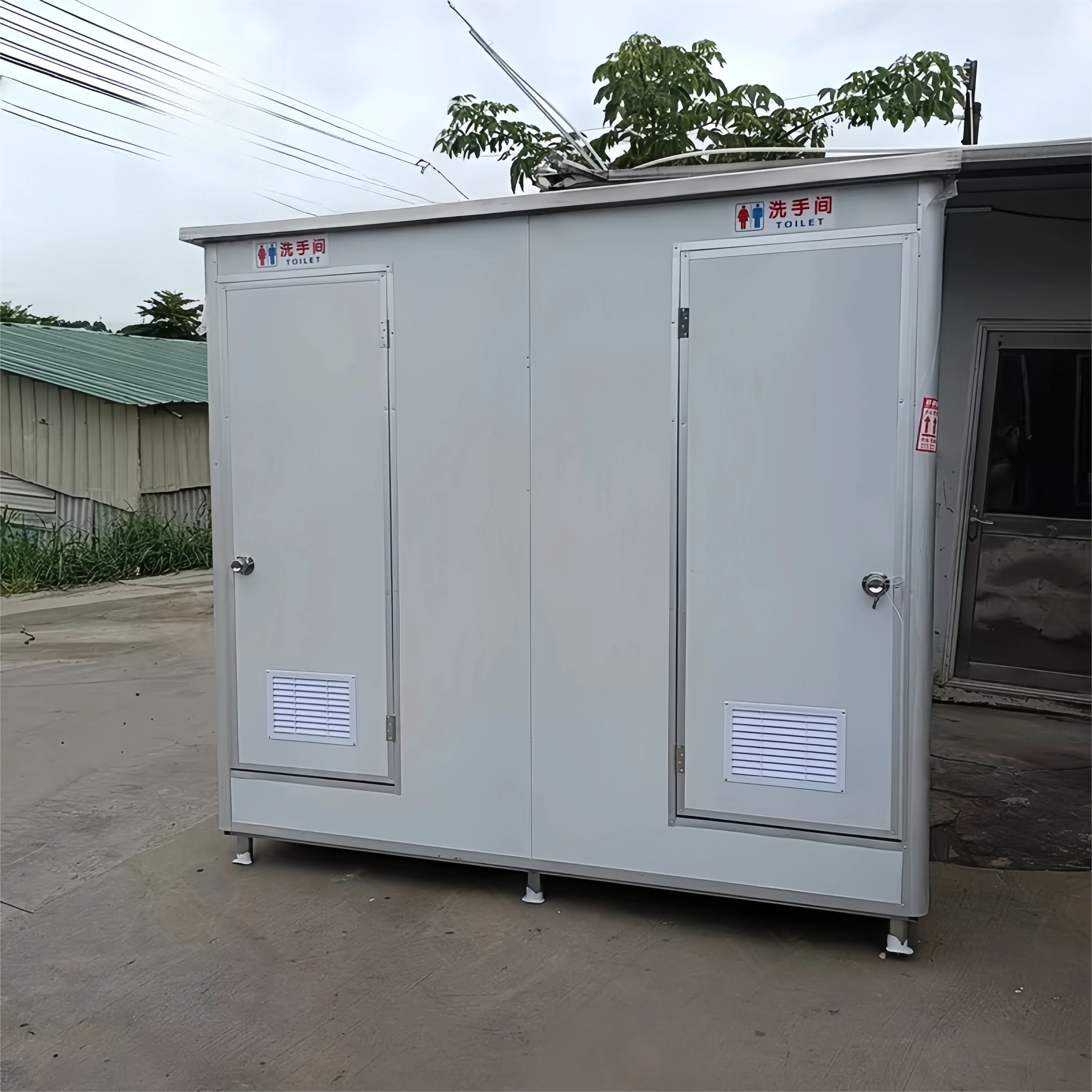 Fast Flush EPS Outdoor Prefab Portable Potty Movable Toilet Cabin Portable Mobile Toilet