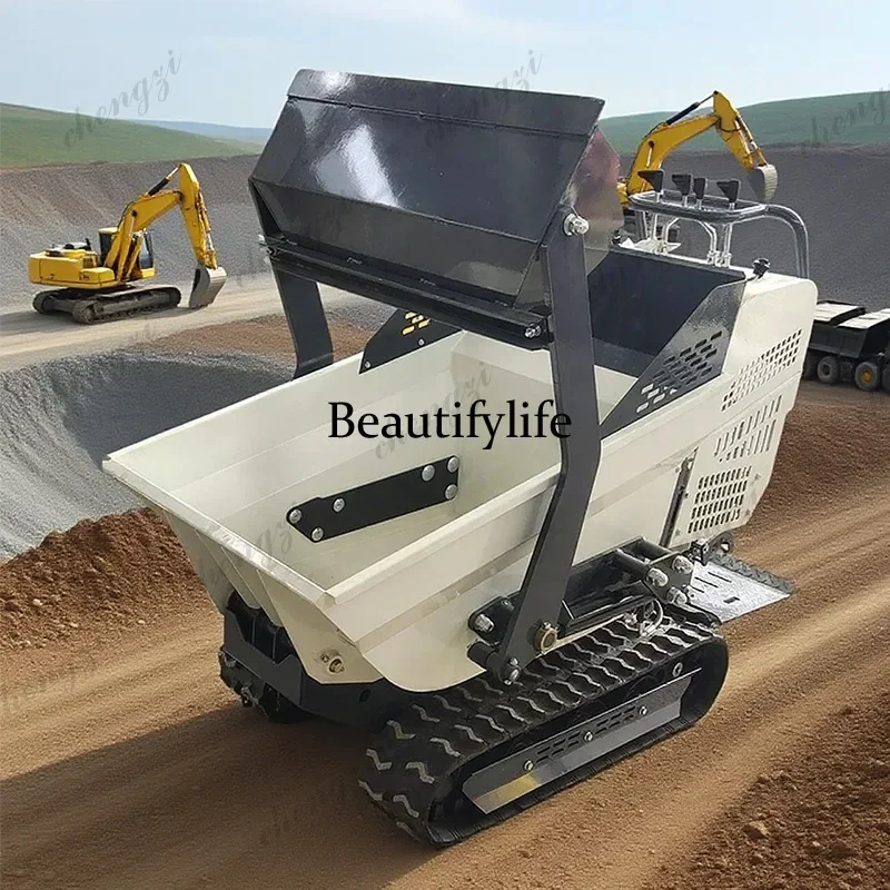 Customized high-quality small tracked dump truck 500kg mini dump truck cheap diesel engine 4x4 small dump truck
