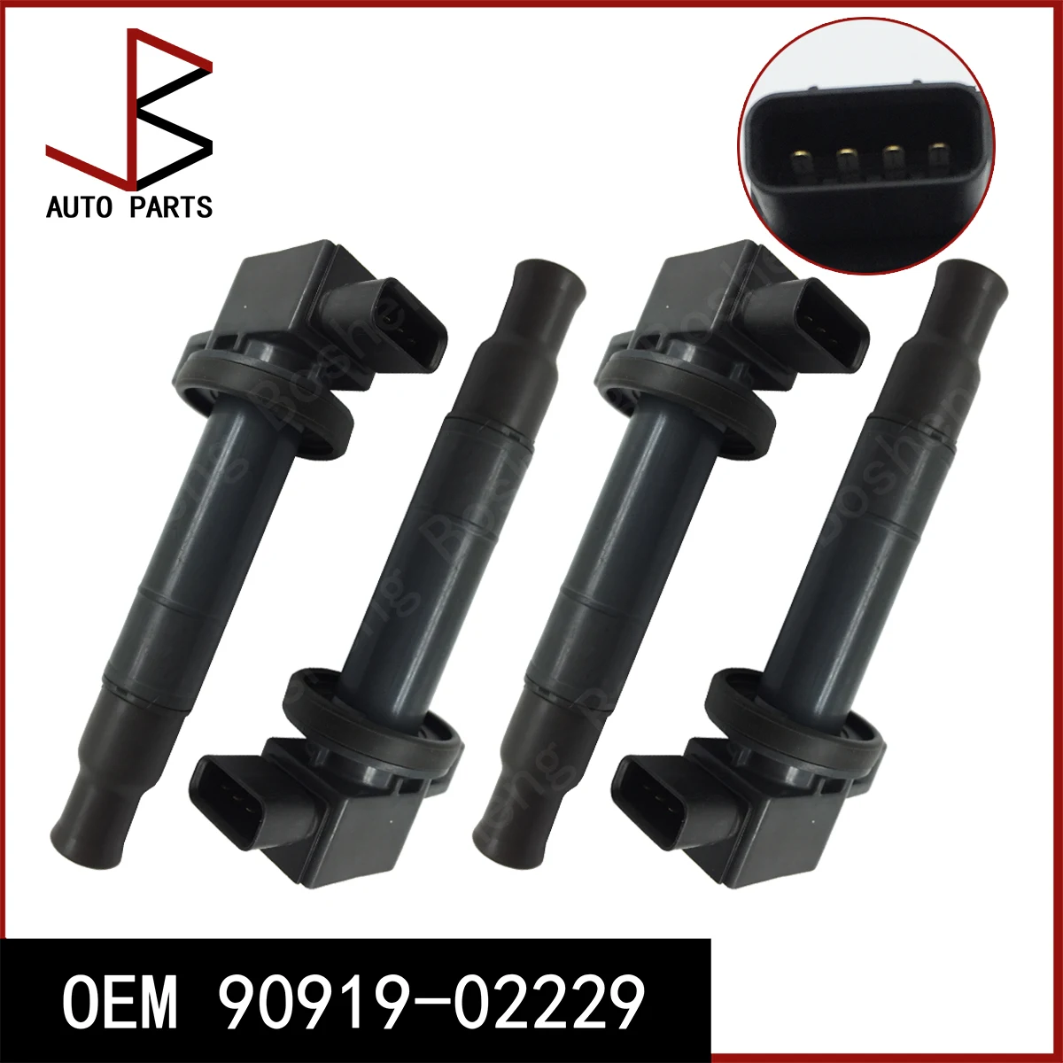 New 4 Pcs/set Ignition Coil OEM 90919-02229 9091902229 90919 02229 for TOYOTA PRIUS Liftback 2003-2010 YARIS Hatchback Van 12-20