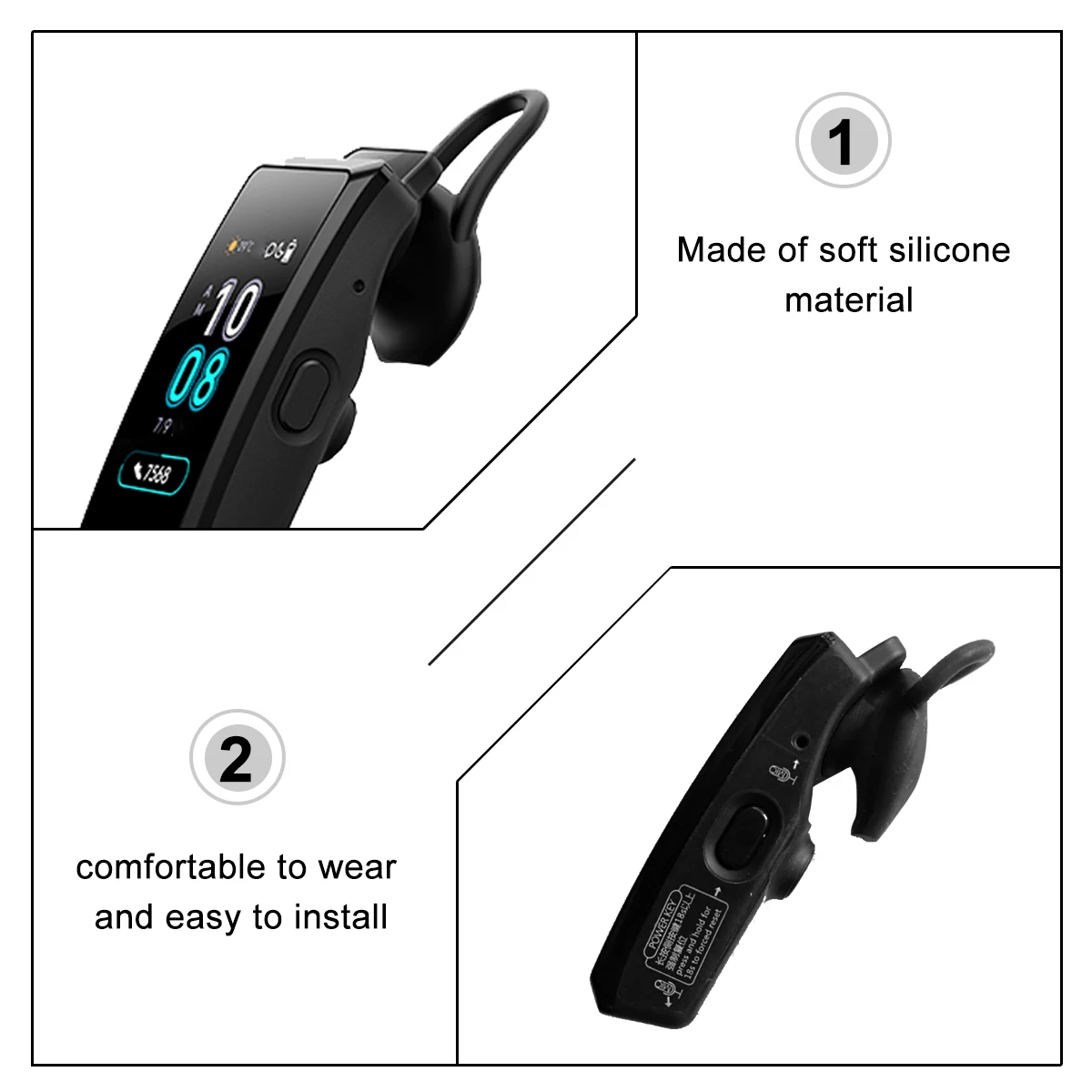 

1Set Silicone Earphone Caps Ear Bud Covers Replacement Comfortable Anti-Fall Ear Plug Cover for B5 Headphone