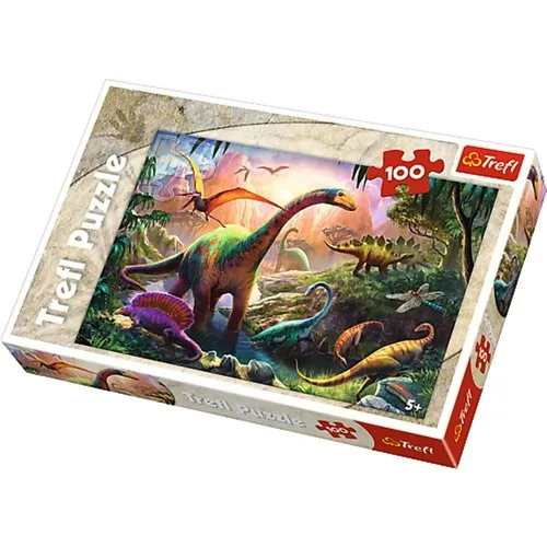 Trefl 100 sztuk Puzzle dinozaurów