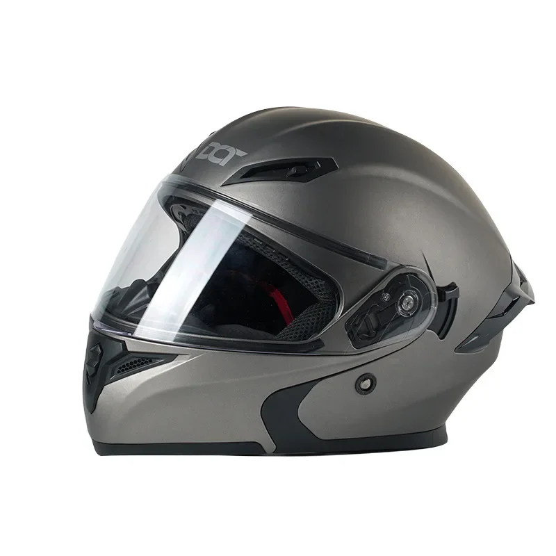 Casco da motociclista, casco staccabile unisex a doppia lente, casco da motociclista personalizzato, casco fuoristrada full surround