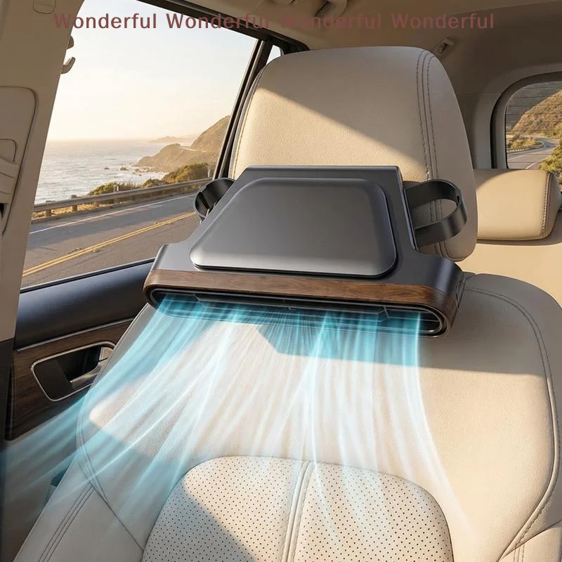 

Portable Car Fan 12V Oscillating Silent Operation Dual Head Adjustable Speed Saving for Family Road Trip Camping