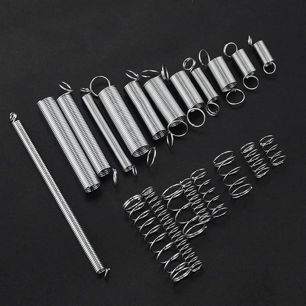200 Pcs 20 Sizes Metal Tension Springs Replacement Kit Stainless Steel Burliness Compression Springs Durable Spring Coil