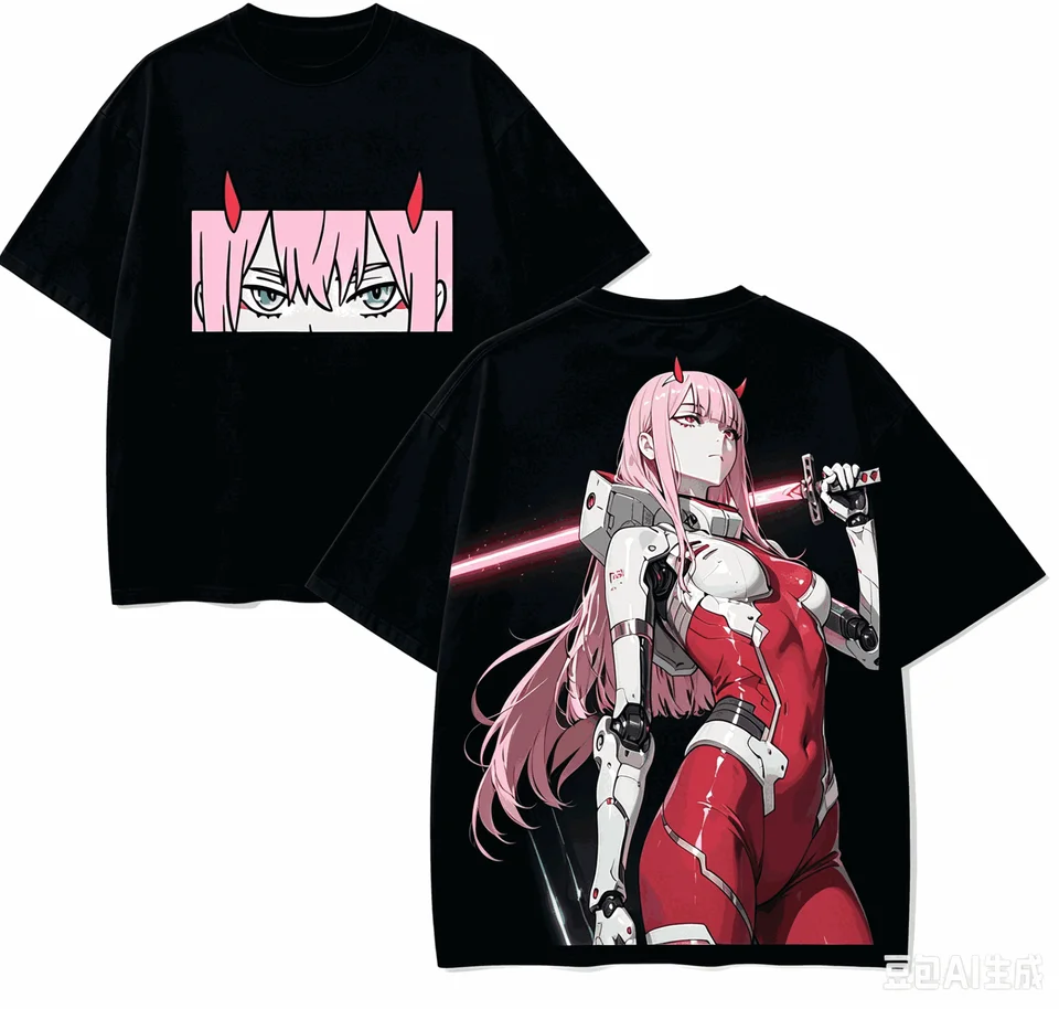 Darling in the Franxx Zero Anime Lover T-shirt Harajuku Cotton New