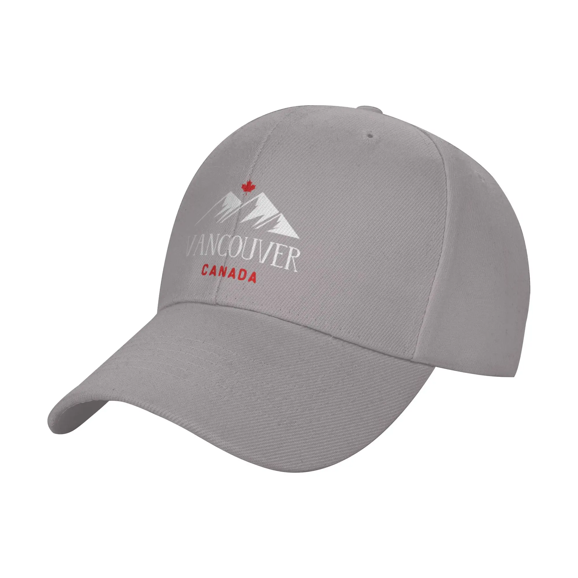 Cool Vancouver Canada Mountains Maple Leaf Dark Color Trendy Baseball Cap Baseball Game Casual Cap Headwear